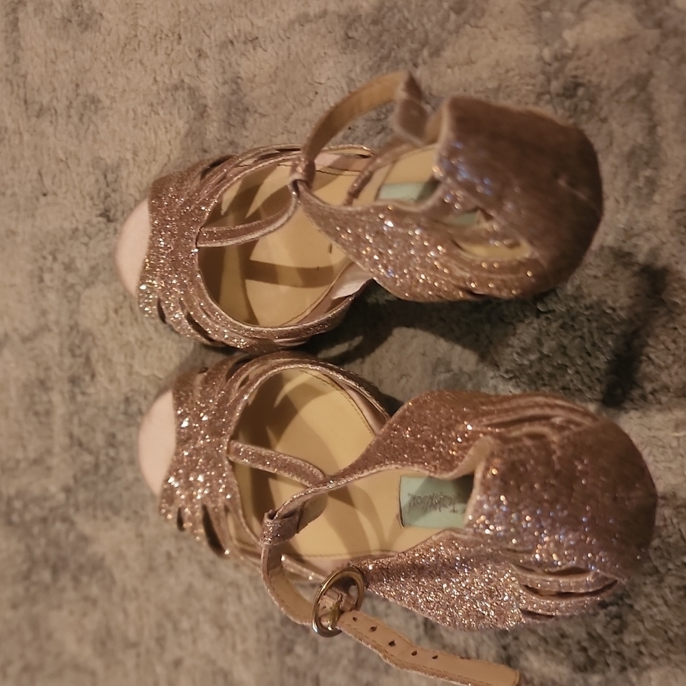 Betsey Johnson Champaign Glitter